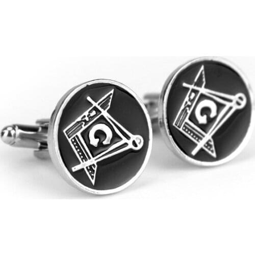 Fashion Masonic Business Gift Cufflink Set Metal High Quality Cufflinks For Man