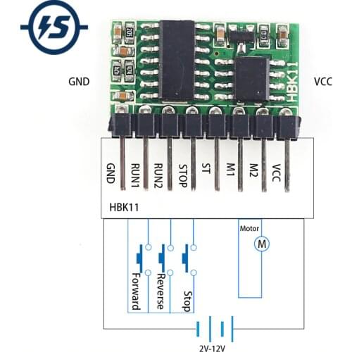 DC Motor Driver Module Low Level Trigger Forward Reverse Controller 1A Self-locking