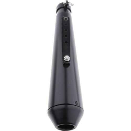 Motorcycle Cafe Racer Exhaust Pipe With Sliding Bracket Universal