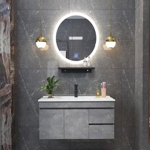 Marble washstand Nordic bathroom cabinet Toilet washstand Simple wash basin cabinet combination wash basin
