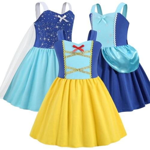Baby Girls Dress 2021 Summer Cute Cartoon Baby Princess Birthday Party Mesh Dresses Costume Toddler Infant Kids Clothing
