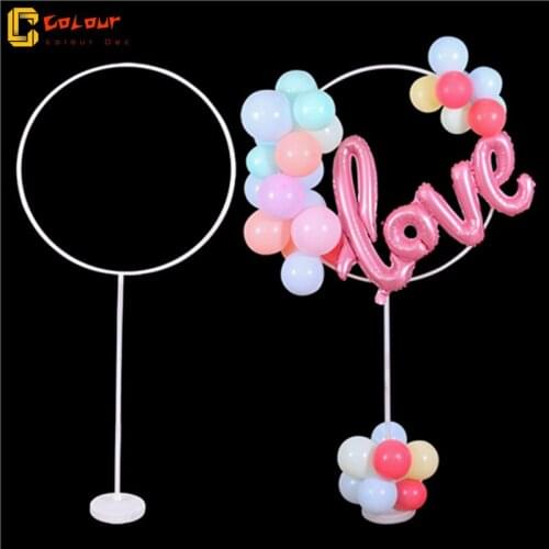 Round balloon stand arch balloons wreath ring for wedding decoration baby shower kids birthday parties Christmas Ballon garland