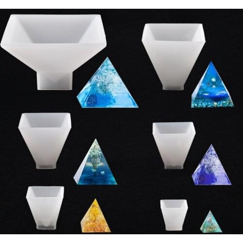 Pyramid Shaped Silicone Mold Diy Home Decor Dried Flower Epoxy Resin Jewelry Keychain Making