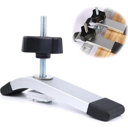 T-Track CNC Router Clamp Woodworking Hold Down Clamp Block, M8 Small Slider, T Knob Handle, Worktable Fastening Plates Fixture