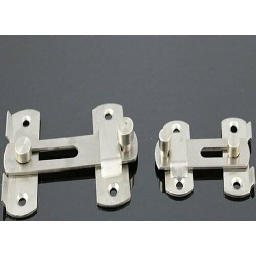 Stainless Steel Windows Security Doors Thick Safety Buckle Latch Slide Bolt Lock