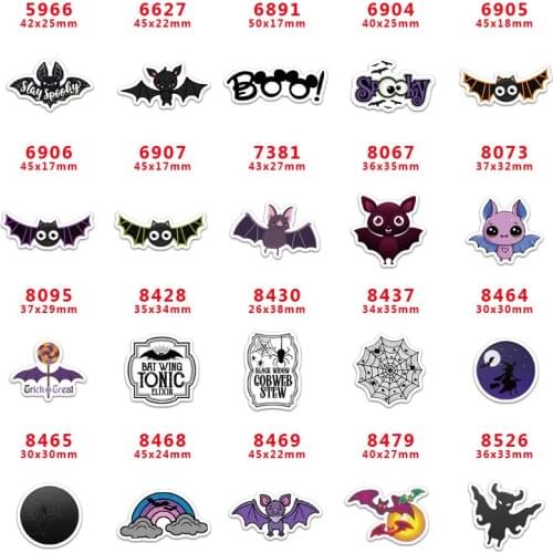 DIY Craft Supplies cartoon character flat back custom planar resins 30 pieces. Halloween resinsPR5966