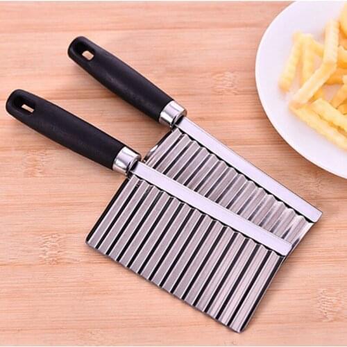 Creative Multifunctional Vegetable Cutter Stainless Steel Potato Fries Cutter Wavy Potato Cutter Kitchen Cooking Tools