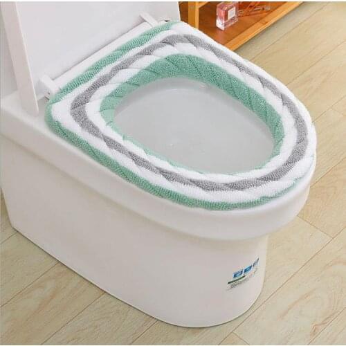 Universal Warm Soft Washable Toilet Seat Cover Mat Set for Home Decor Closestool Mat Seat Case Toilet Lid Cover Accessories