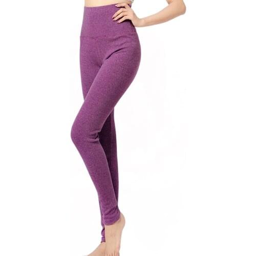 Plus Size 5XL New Winter Wool Thermal Underwear Women Elastic Breathable Female High Waist Casual Warm Long Johns Basic Pants