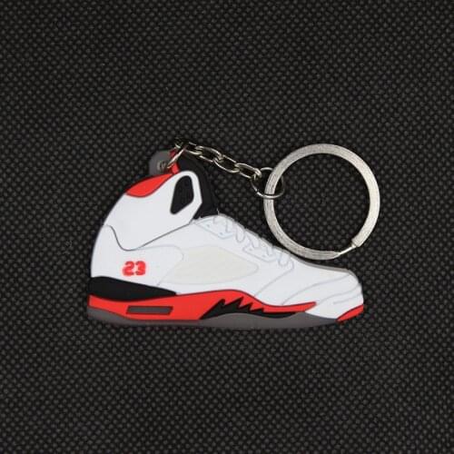 1pcs White and Red Plush Keychain Cute Cartoon Pendant Holder For Boys Girls Figure Accessory Pendant