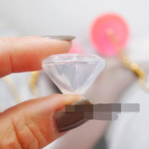 1pcs Transparent small Diamond Liquid silicone mold DIY resin jewelry mold resin molds for Earrings pendants making