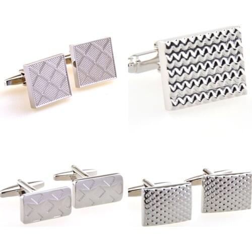 10pairs/lot Classic Copper Checker Grid Cufflinks Business Style Cuff Links Mens Jewelry Accessory Wholesale