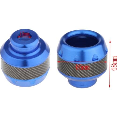 2 Pieces Universal Motorbike Falling Protector Front Fork Cups CNC Crash Cap