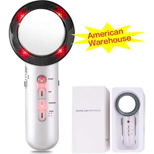 3 in 1 EMS Body Slimming Ultrasound Cavitation Slimming Gel Weight Loss Lipo Fat Burner Galvanic Infrared Ultrasonic Therapy