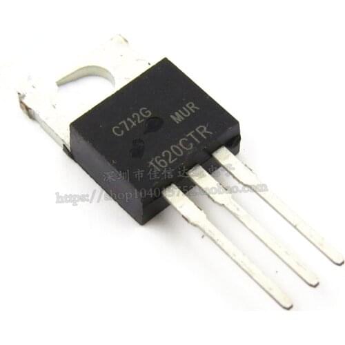 5Pcs MUR1620CTR 1620 1620CTR TO-220 new and original ULTRAFAST RECTIFIER 16 AMPERES 200 VOLTS IC NEW