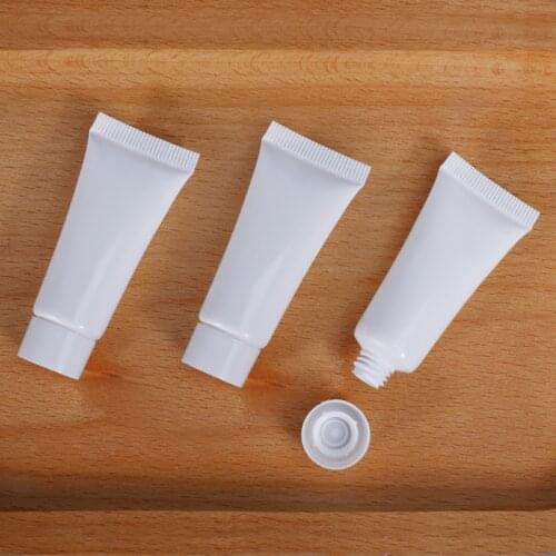 50PCS of 10ML Refillable Cosmetic Tube Empty Soft Bottle with screw Cap Travel bottle Squeeze Makeup Container
