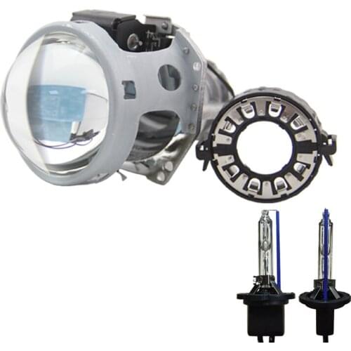 Bi Xenon Car HID Projector Lens Bixenon Headlight RHD LHD 3.0 Inch 35W 85V 3000LM 6000K halo with D2H Bulb Free Shipping