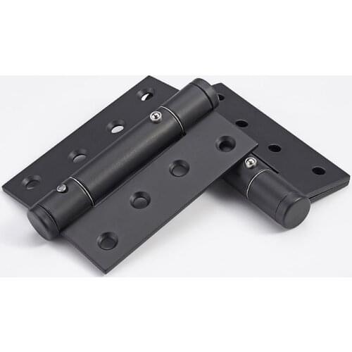 Black spring hinges invisible door positioning hinges door closers wooden door hinges 4 inches 2 pcs