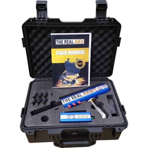 70m depth 6 Antennas Real Gold AKS Long Range Gold Detector with Carry Case for Gold Silver Gem Diamond Hunter Treasure Kit