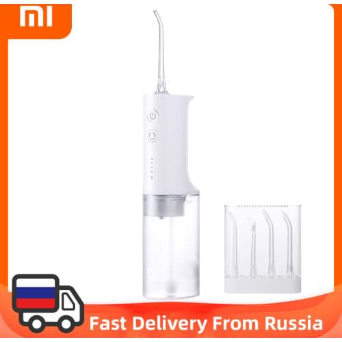 Original Xiaomi Mijia Mi Oral Irrigator Dental Flusher High Frequency Pulsed Water Flow Voltage Stabilization 4 Gear Level 200ml