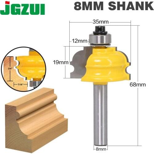 1PC Architectural Molding Router Bit - 8" Shank Line knife Woodworking cutter Tenon Cutter for Woodworking Tools