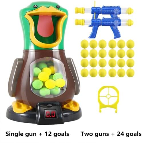 Duck Shooting Toys for Kids Target Shooting Games with Air Pump Gun & Sound