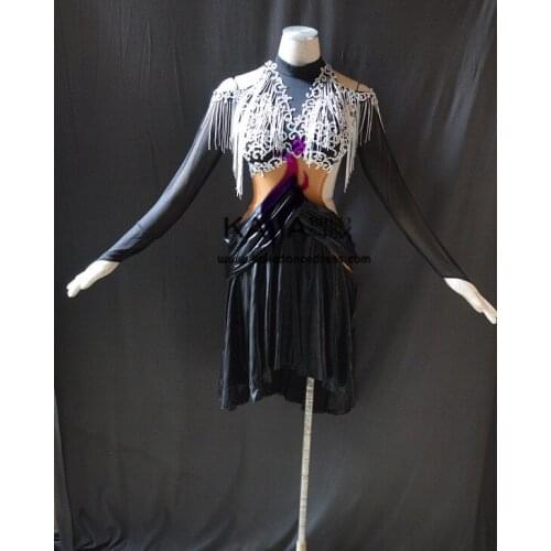 KAKA-L1569,Women Dance Wear,Girls Fringe Latin Dress,Salsa Dress Tango Samba Rumba Chacha Dress,Dance Latin dress