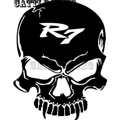 Motorcycle tank Skull Decals Stickers For R7 2012 2013 2014 2015 Tank Shell Decals Stickers