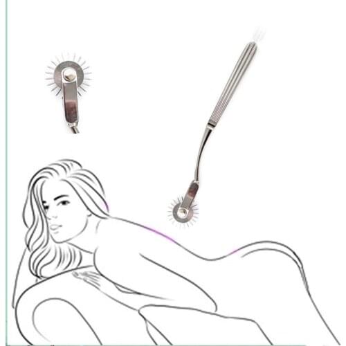 Stainless Steel Whartenberg Wheel BDSM Sensory Game Fetish Slave Body Bondage Torture Stimulator Adult Sex Toys for Women Men