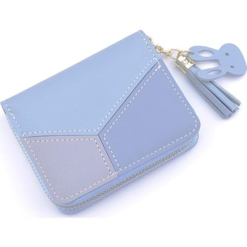 New Women Pu Leather Wallets Fashion Short Zipper Purses Lady Small Money Bag Cute Clutch Coin Card Holder Carteras Dropshipping