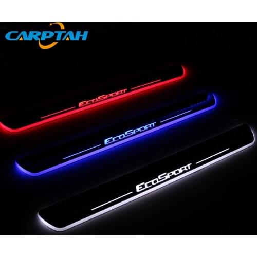 Carptah Moving Light LED Car Door Sill Scuff Plate Pathway Dynamic Streamer Welcome Lamp For Ford Ecosport 2013 2014 2015