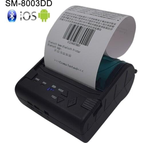 80mm Portable Mini Mobile Android Ios Bluetooth Printer Mini Thermal Receipt Printer Handheld Pos Printer 8003DD