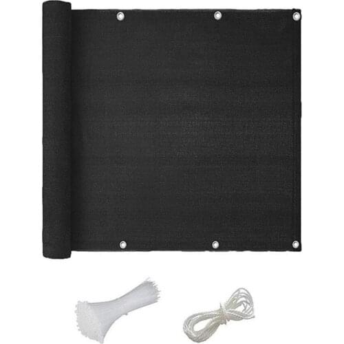 Sun Sail Grille Windshield Sun-shielding Balconies Safe Net Black/Gray UV Protection Home Decoration Balcony Safety Privacy Mesh