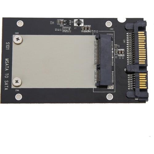 Universal mSATA Mini SSD to 2.5 inch SATA 22-Pin Converter Adapter card for Windows2000/XP/7/8/10/Vista Linux Mac 10 OS