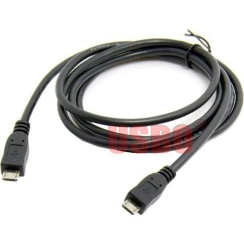 High quality black 1.0M Micro USB male to male Micro USB mobile phone tablet data extension cable charging cable