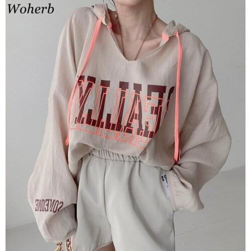 Женские толстовки с принтом Woherb China At AliExpress