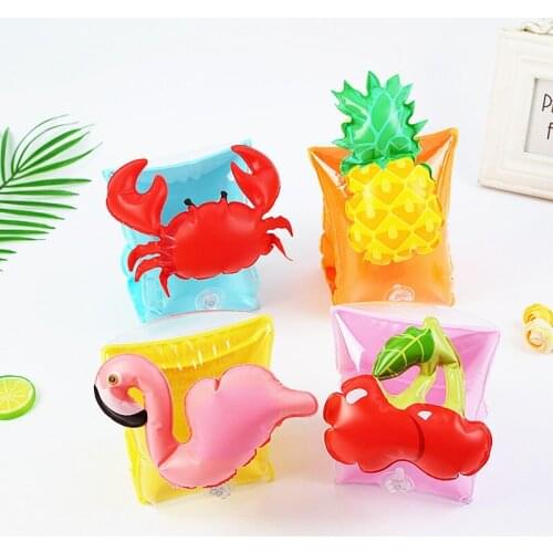 1PC Swimming Arm Ring Flamingo Inflatable Pool Float For 3-10 Years Old Children Floatation Sleeves Swimming Arm Float