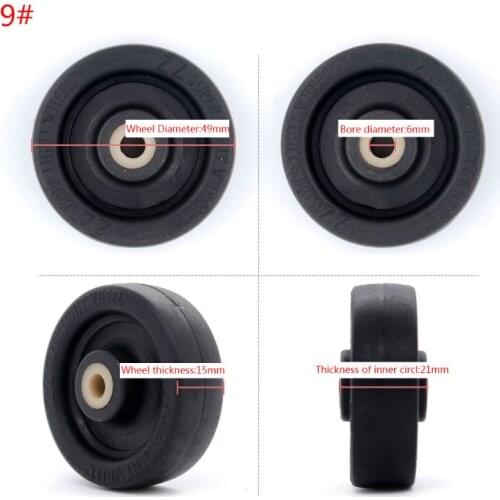 1PC Plastic Swivel Wheels Luggage Rotating Wheel Suitcase Replacement Casters Parts G5AE
