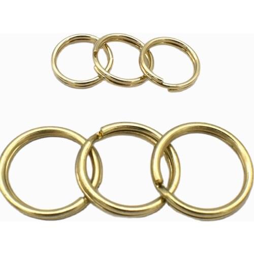 100pcs Key Ring Round Ring Bronze Jump Ring Split Ring Iron Key Chain 10/15mm DIY Accessories Charm Jewelry Purse Hardware