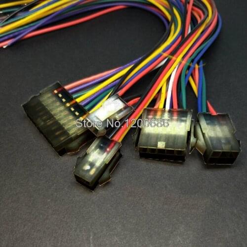 18AWG 30CM Molex 5559 Series 4.2 mm 2x6pin Mini-Fit Jr. 5559 Plug Housing 4.2 10P 12 pin Molex 4.2 2*6pin 12p 24P wire harness