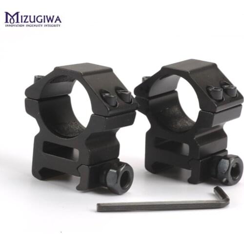 2PCS 25.4mm Rifle Scope Ring Medium Profile Scope Mount 20mm Picatinny Dovetail Scope Rail Mount Hunting Caza