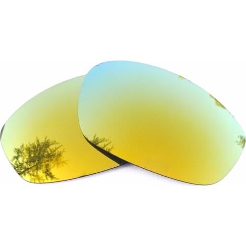 24K Gold Mirrored Polarized Replacement Lenses for Blender Sunglasses Frame 100% UVA & UVB