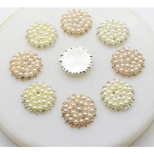 New Fashion 5pcs/Lot 20mm Full Rhinestones Flower Buttons Decor accessories DIY Sewing Beautiful Button Wedding Wholesale Price