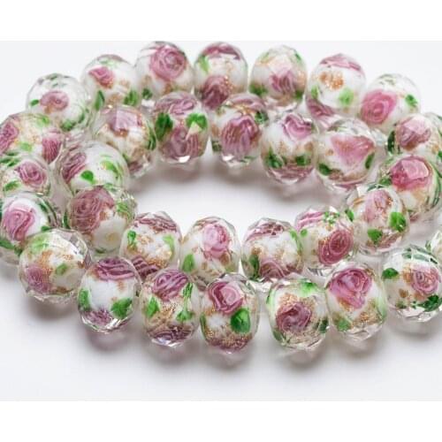 12mm Transparent Lampwork Large Hole Round Glass Beads For Making Jewelry Diy Accessories Loose Murano Faceted Spaser Beads L0