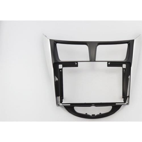 9 inch Car Fascia Radio Panel for HYUNDAI i25 i-25, Accent, Solaris, Verna 2010-2017 Facia Dash Kit Adapter Bezel Console Plate