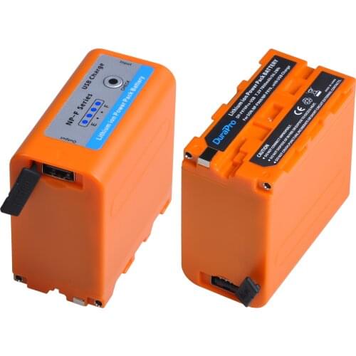 DuraPro 7800mAh NP-F960 NP-F970 Battery With LED Power Indicators & USB Charging Port for SONY NP F960 F980 F550 F570 F750 F770
