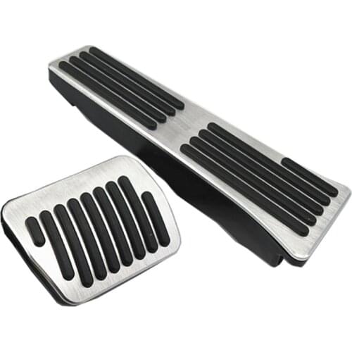 Aluminum alloy Non-Drilling Car Pedals Fit For Ford for Ford Explorer 2020 2021 AT Parts Gas Brake Pedal Protection Cover 2pcs