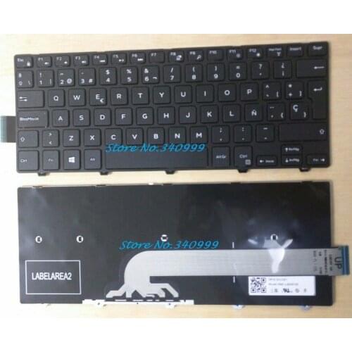Free shipping New laptop keyboard For Dell Inspiron 14-3000 Serie 3441 3442 3443 3451 3458 NO BACKLIT Latin Spanish Teclado