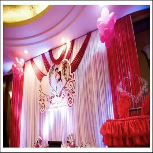 Wedding Background backdrops 6m*3m Wedding curtain wedding props stage background veil