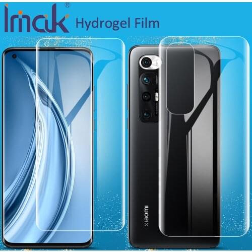 Imak Hydrogel Film For Xiaomi Mi 10S Rear Front Back Soft Clear Screen Guard Protective oleophobic